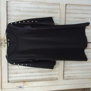 Nina Leonard, black cocktail/ party dress. Size large